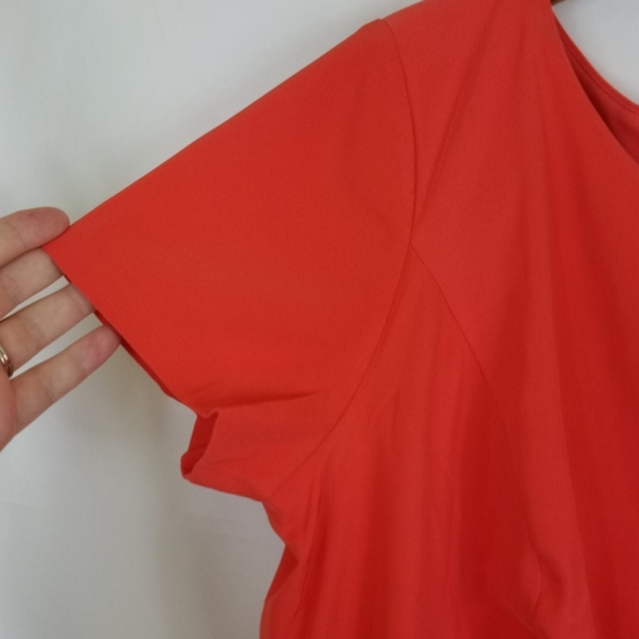 NWT Dressbarn Tangerine Fit and Flare Dress - Picture 2 of 6